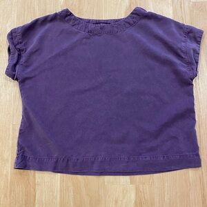 Cut Loose Women's Crop Top in Deep Purple